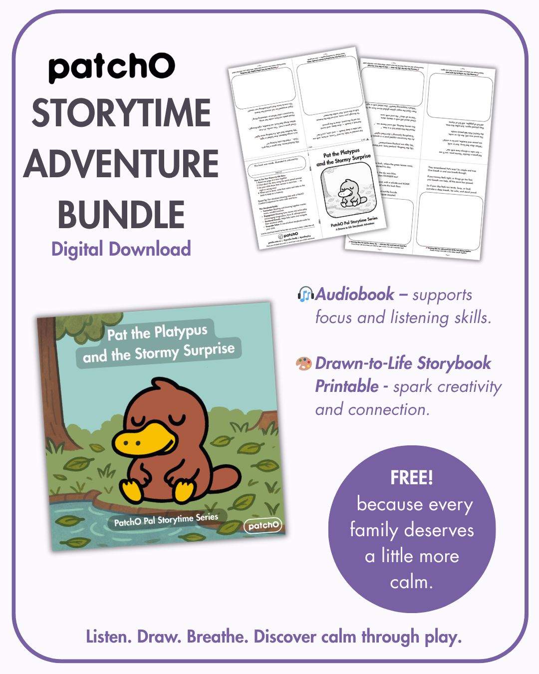 Pat the Platypus and the Stormy Surprise Storytime Adventure Bundle - PatchO